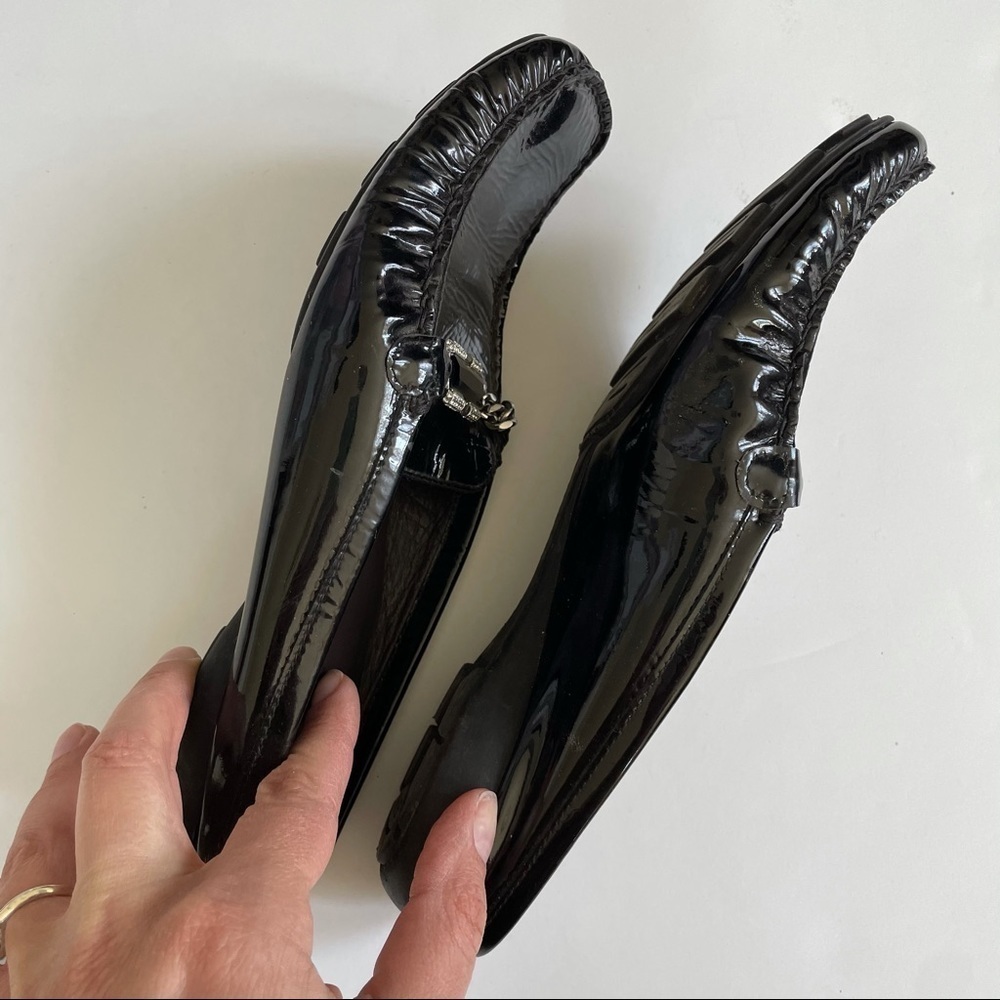 Stuart Weitzman Black Slip On Chain Link Loafer M… - image 8